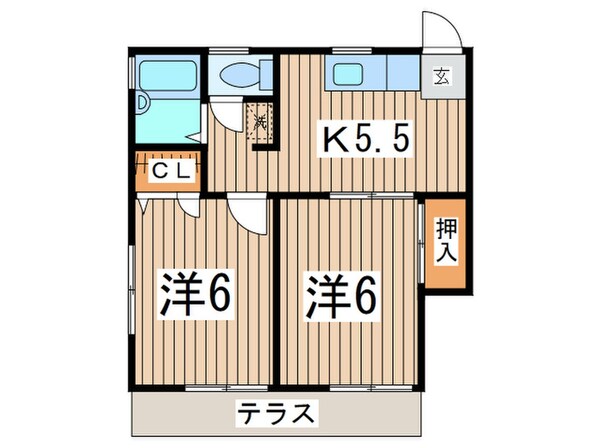 ニュ－ハイツ山口の物件間取画像